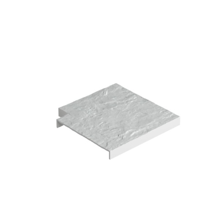 Угловая накладка бордюра, Белый Угловая накладка бордюра, Белый