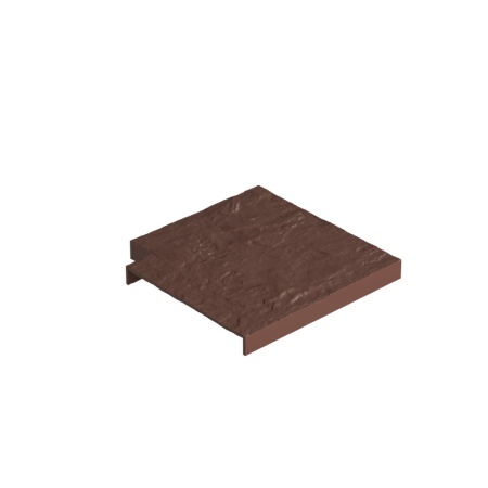 Угловая накладка бордюра, Земляной Угловая накладка бордюра, Земляной