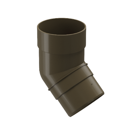 Колено 45˚ для водосточной трубы Premium, каштан