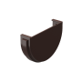 Заглушка желоба Premium, шоколад