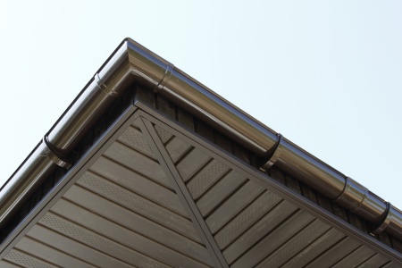 Угол желоба 90˚ Premium, каштан